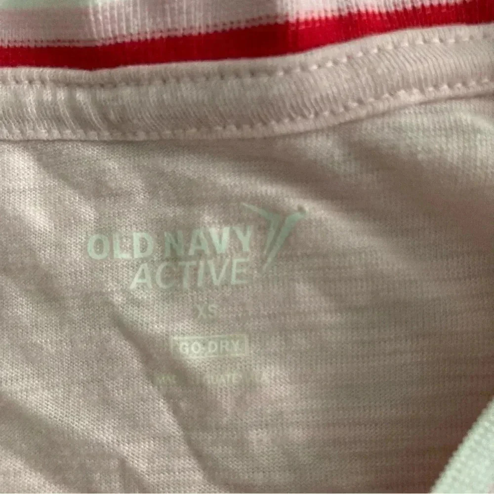 Old Navy Active Graphic Gym Tank Top Womens Sz XS Pink Make It Count Cropped NEW - Picture 6 of 6